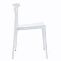 Lot de 4 chaises de terrasse en plastique