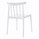 Lot de 4 chaises de terrasse en plastique