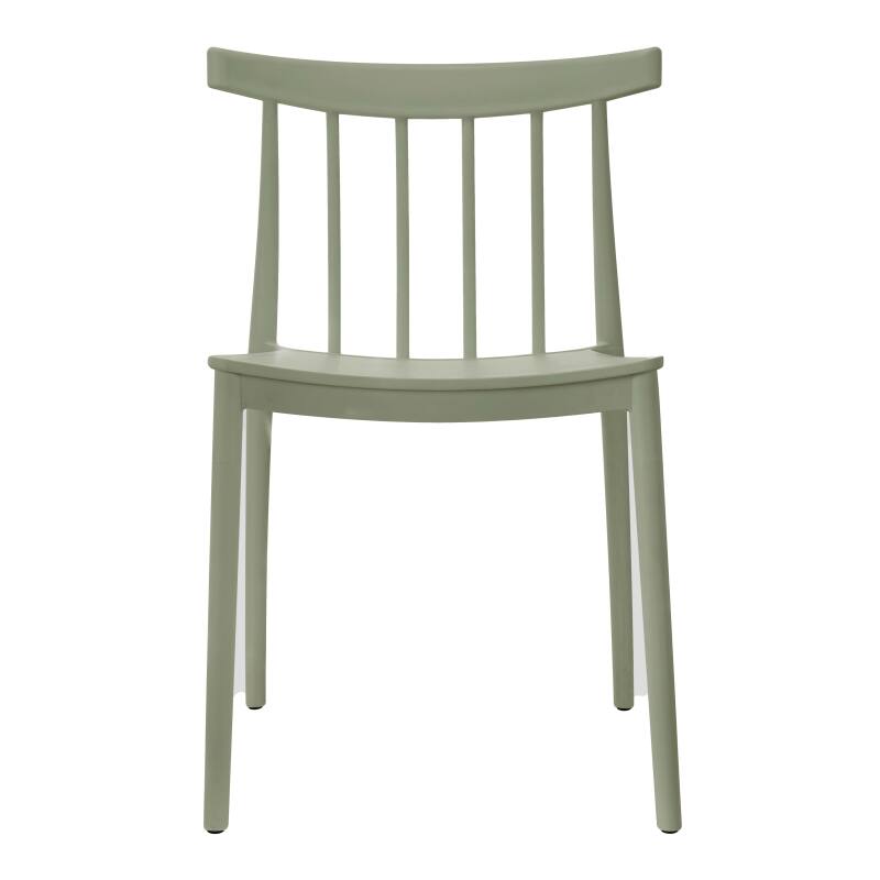 Lot de 4 chaises de terrasse en plastique