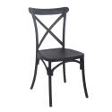 Chaise de terrasse empilable en plastique