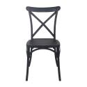 Chaise de terrasse empilable en plastique