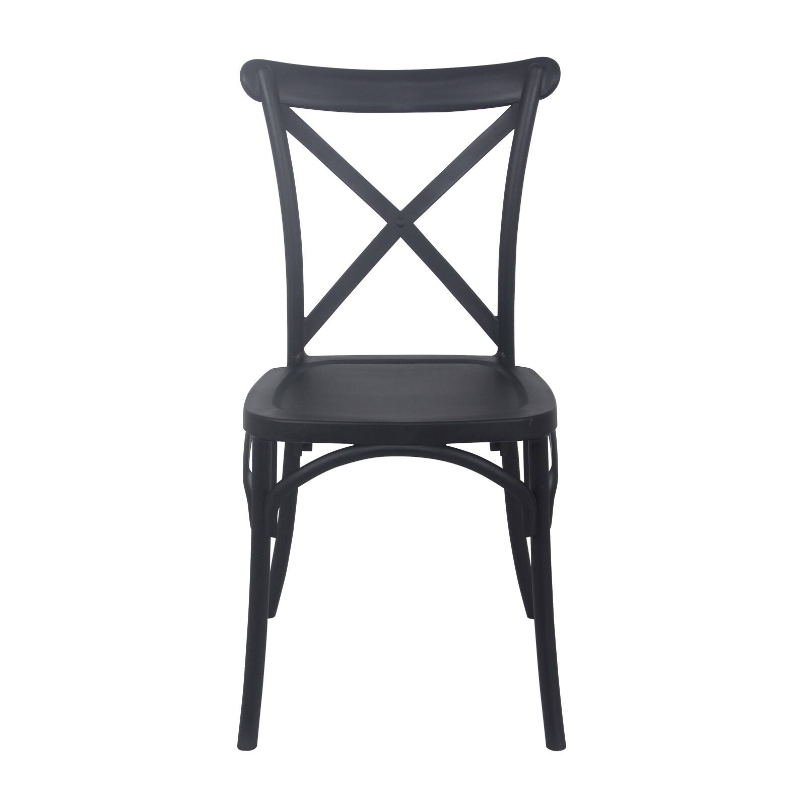 Chaise de terrasse empilable en plastique