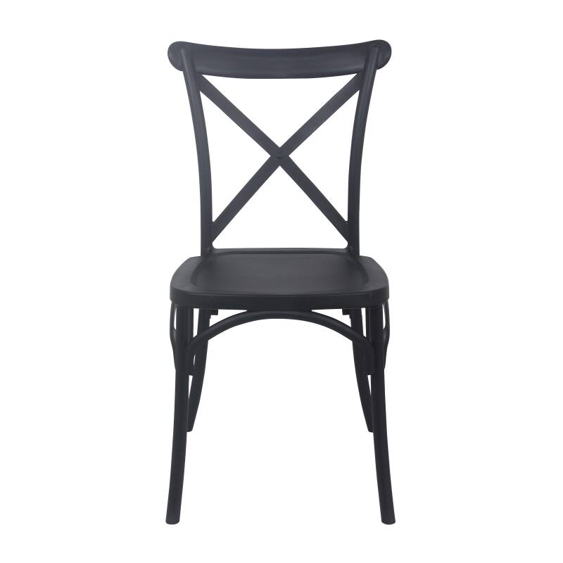 Chaise de terrasse empilable en plastique