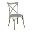 Chaise de terrasse empilable en plastique