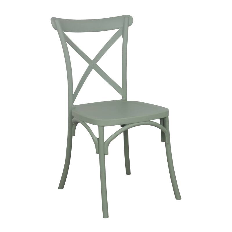 Chaise de terrasse empilable en plastique