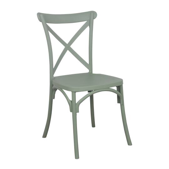 Chaise de terrasse empilable en plastique