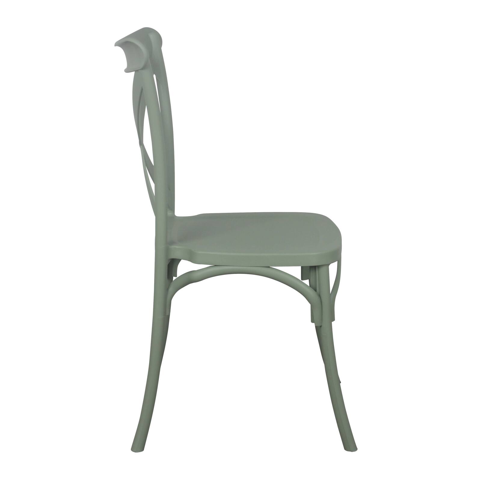 Chaise de terrasse empilable en plastique