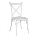 Chaise de terrasse empilable en plastique