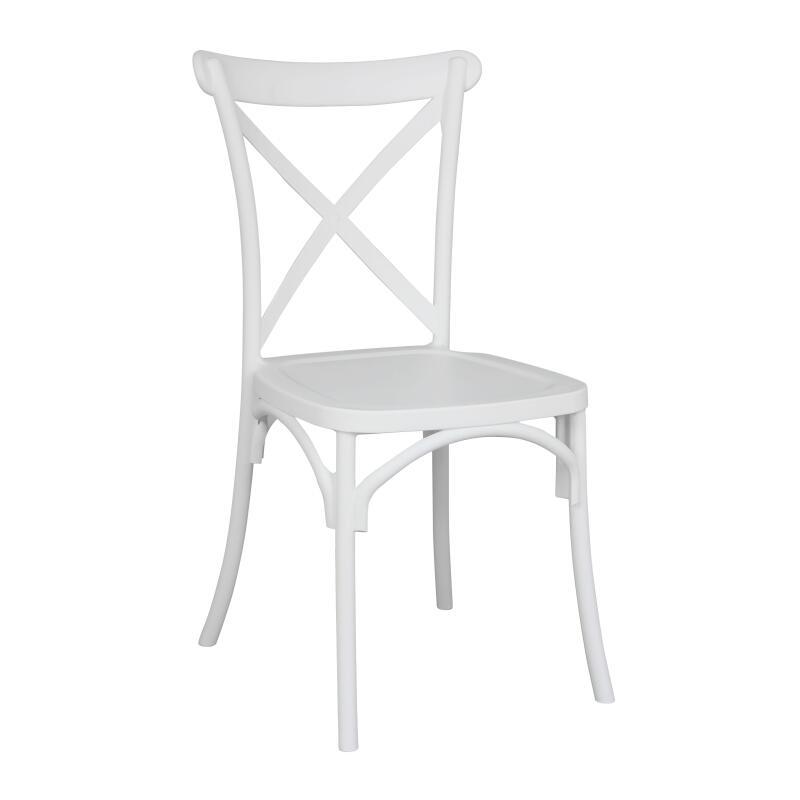 Chaise de terrasse empilable en plastique
