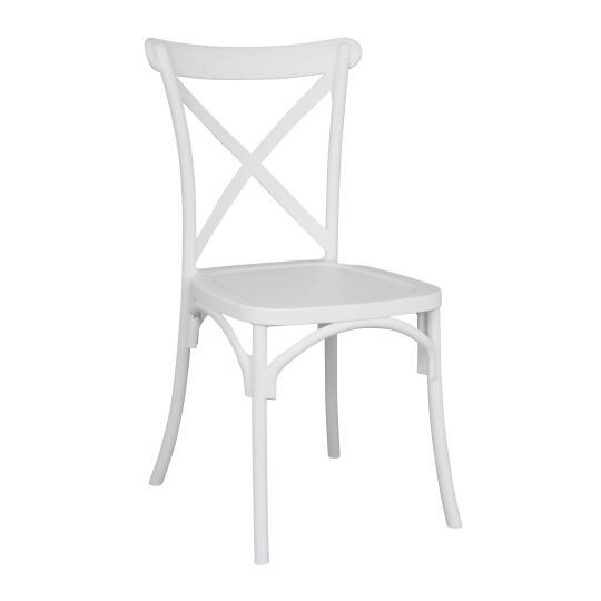 Chaise de terrasse empilable en plastique