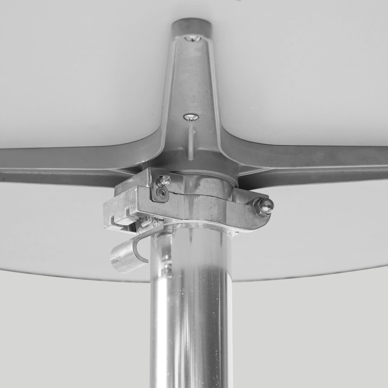 Table de jardin ronde en aluminium avec plateau inclinable (⌀60 x 72 cm)