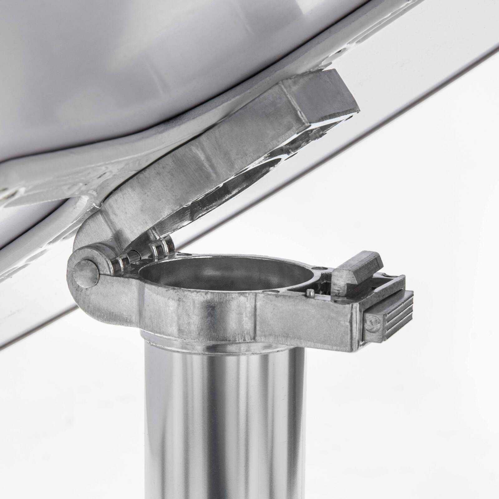 Table de jardin ronde en aluminium avec plateau inclinable (⌀60 x 72 cm)