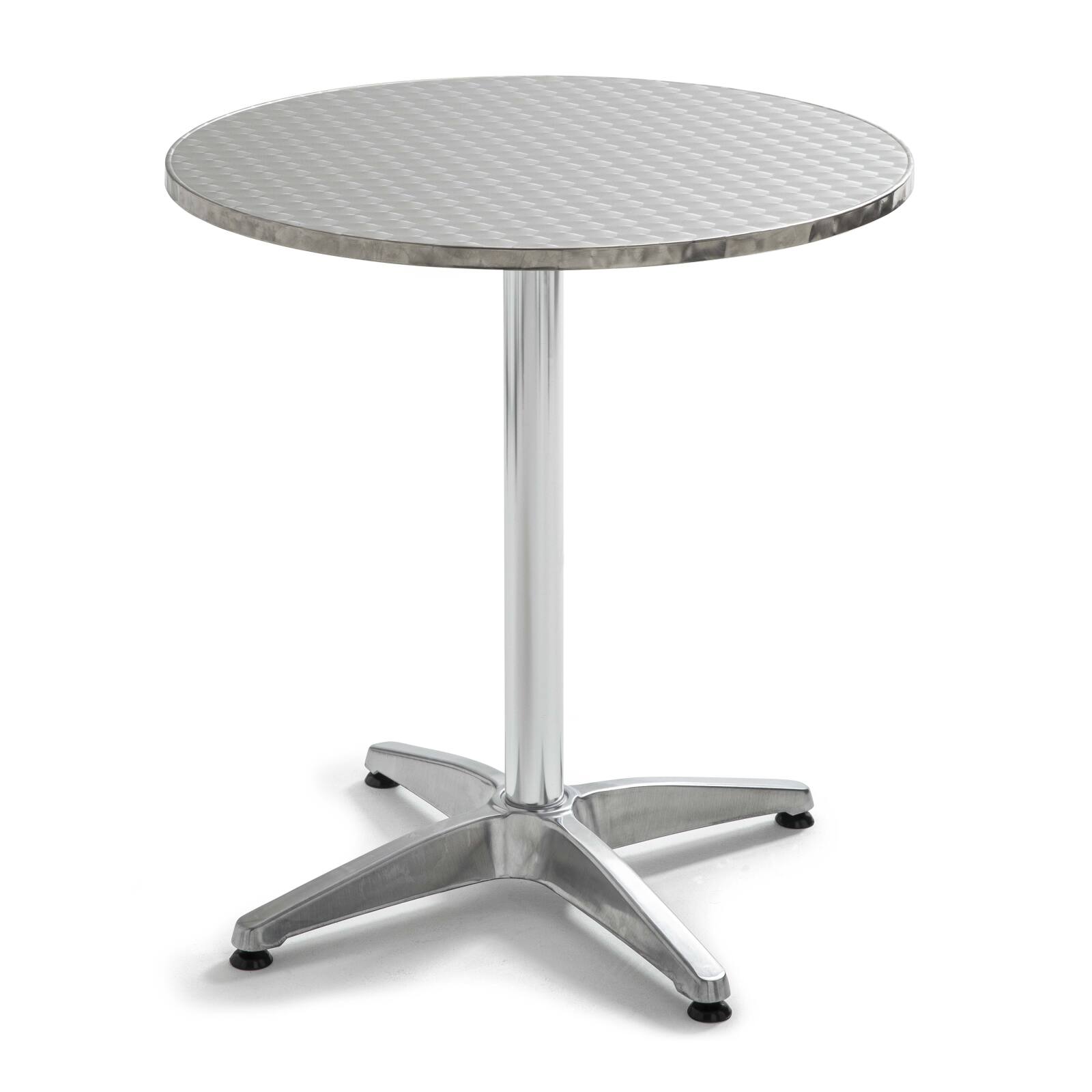 Table de jardin bistrot ronde en aluminium (⌀60 x 70 cm)