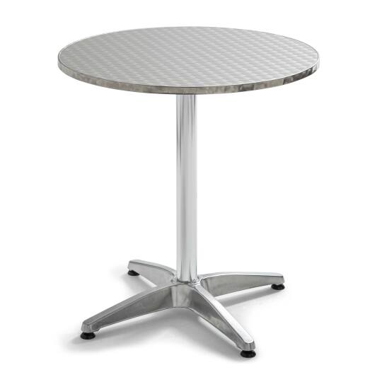 Table de jardin bistrot ronde en aluminium (⌀60 x 70 cm)