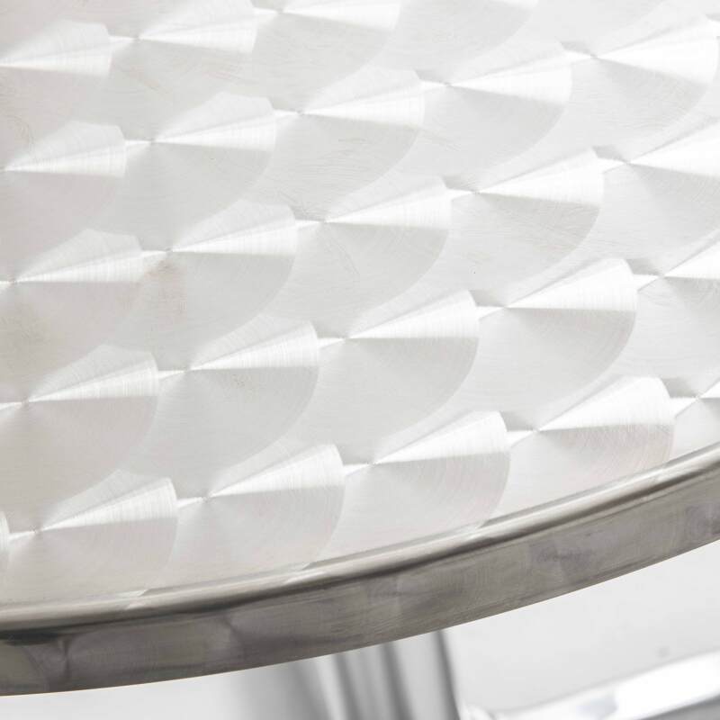 Table de jardin bistrot ronde en aluminium (⌀60 x 70 cm)