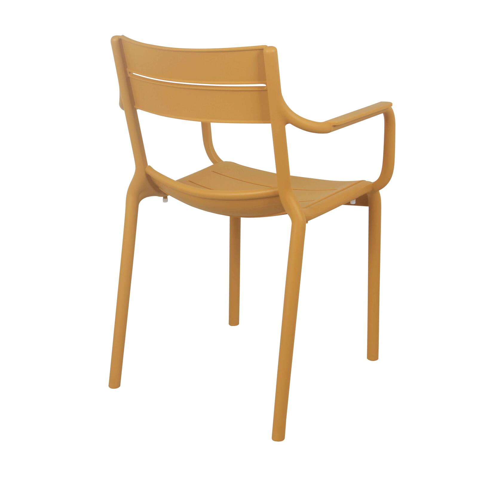 Chaise de terrasse en plastique avec accoudoirs