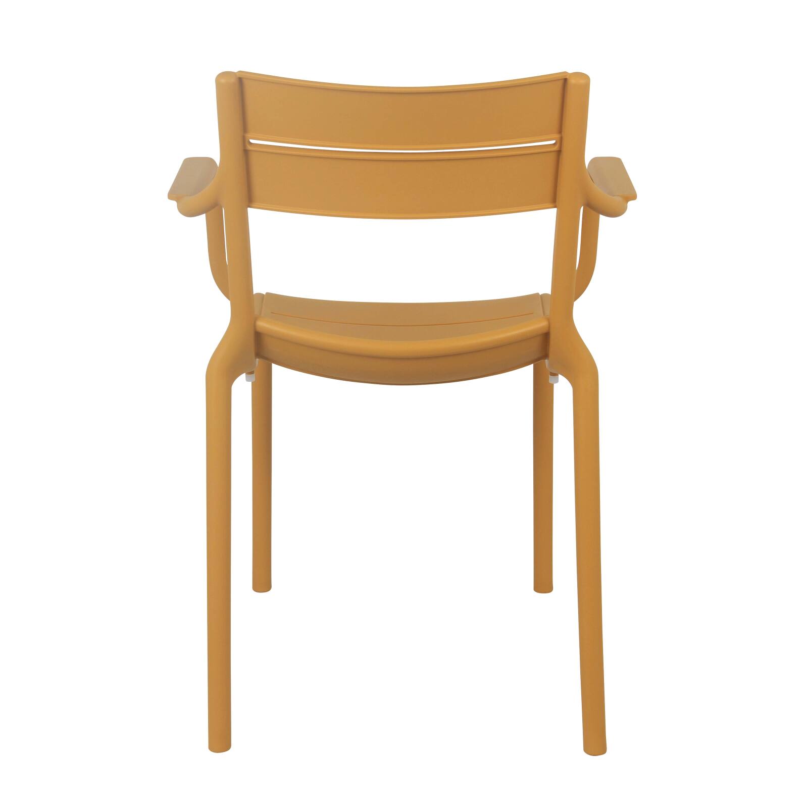 Chaise de terrasse en plastique avec accoudoirs