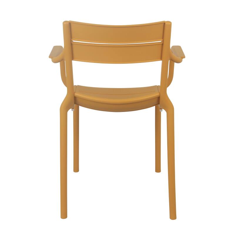 Chaise de terrasse en plastique avec accoudoirs (5/7)