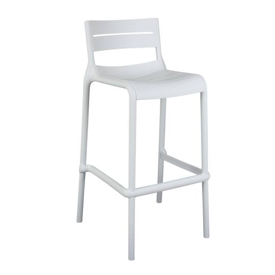 Chaise haute de terrasse en plastique