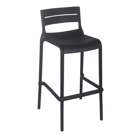 Chaise haute de terrasse en plastique