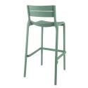 Chaise haute de terrasse en plastique