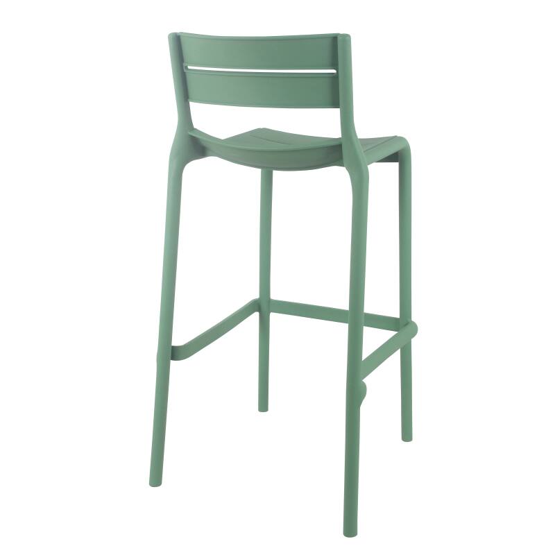 Chaise haute de terrasse en plastique (4/5)