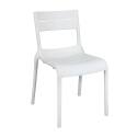 Lot de 4 chaises de terrasse en plastique