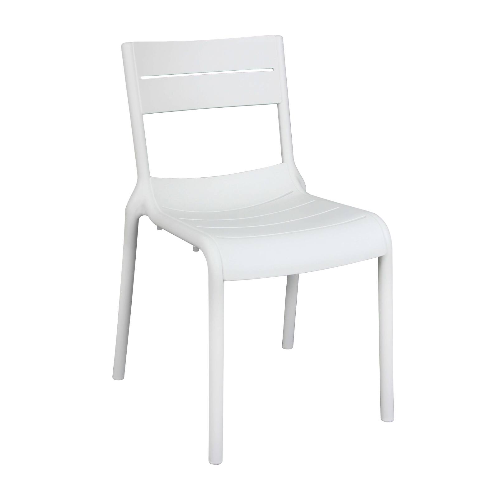 Lot de 4 chaises de terrasse en plastique