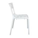 Lot de 4 chaises de terrasse en plastique