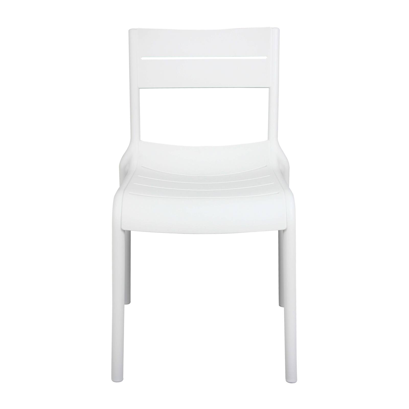 Lot de 4 chaises de terrasse en plastique