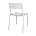Lot de 4 chaises de terrasse en plastique
