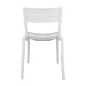 Lot de 4 chaises de terrasse en plastique