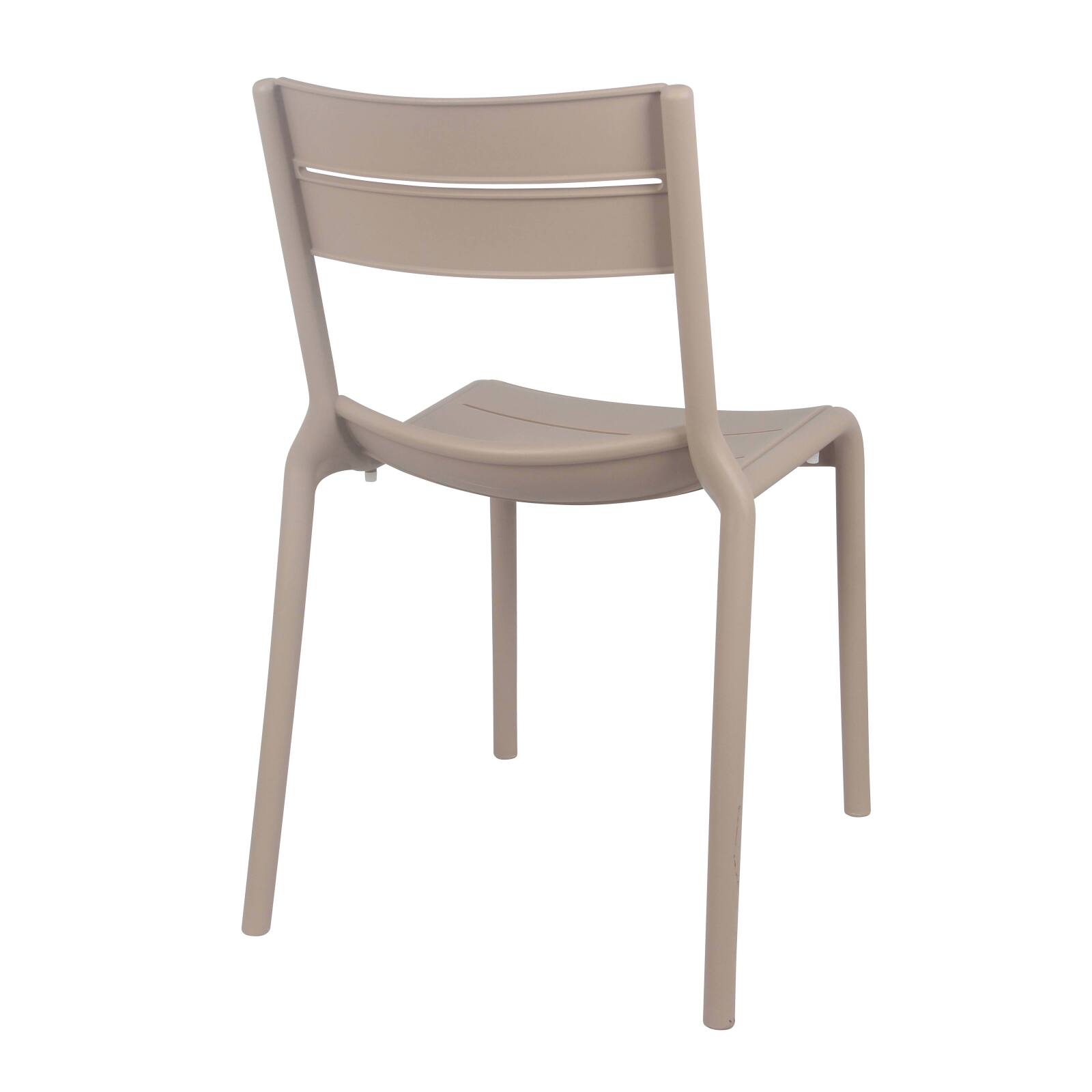 Lot de 4 chaises de terrasse en plastique