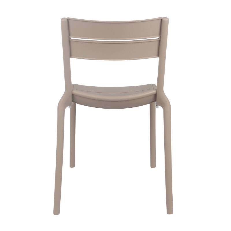 Lot de 4 chaises de terrasse en plastique (6/7)