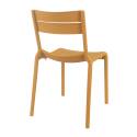 Lot de 4 chaises de terrasse en plastique