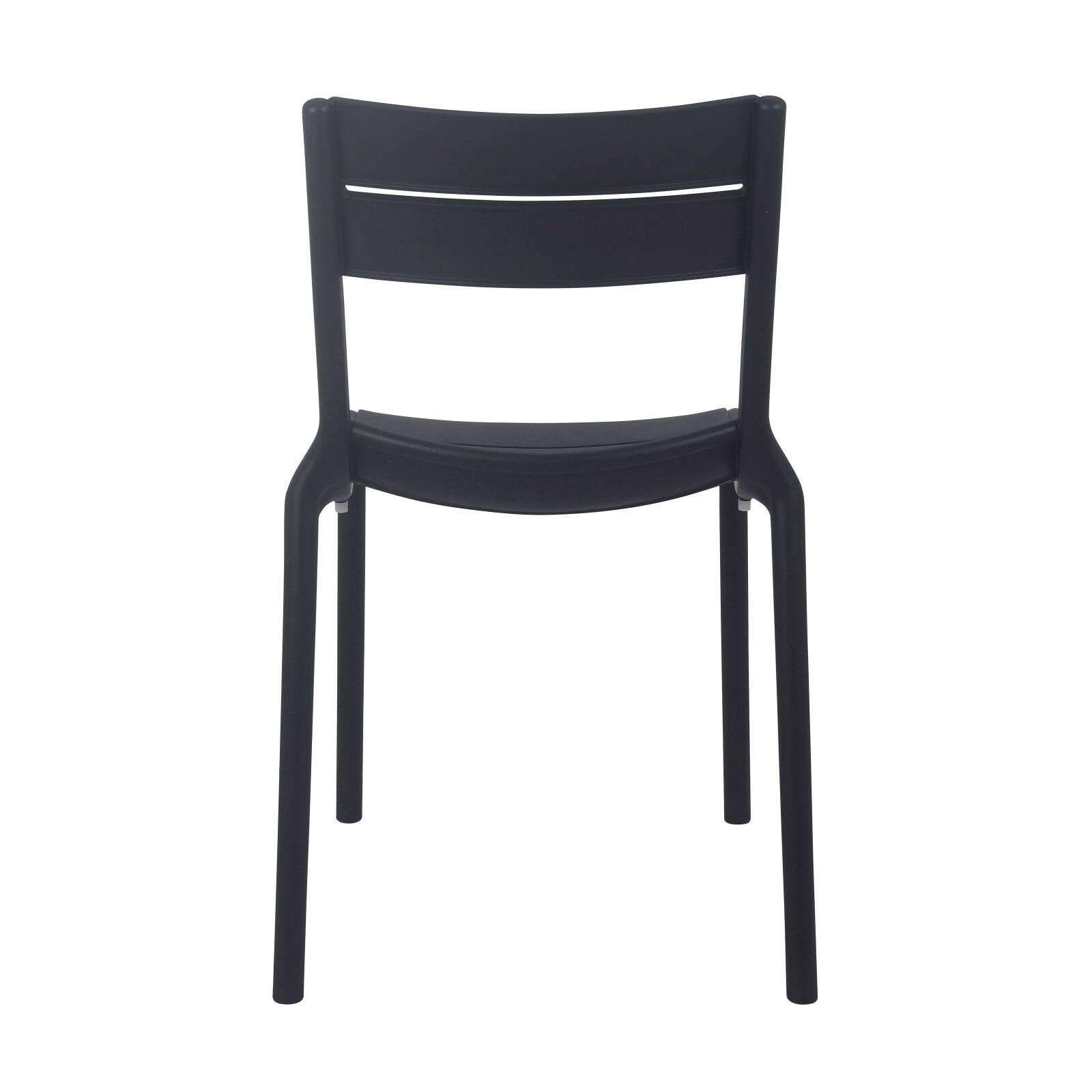 Lot de 4 chaises de terrasse en plastique