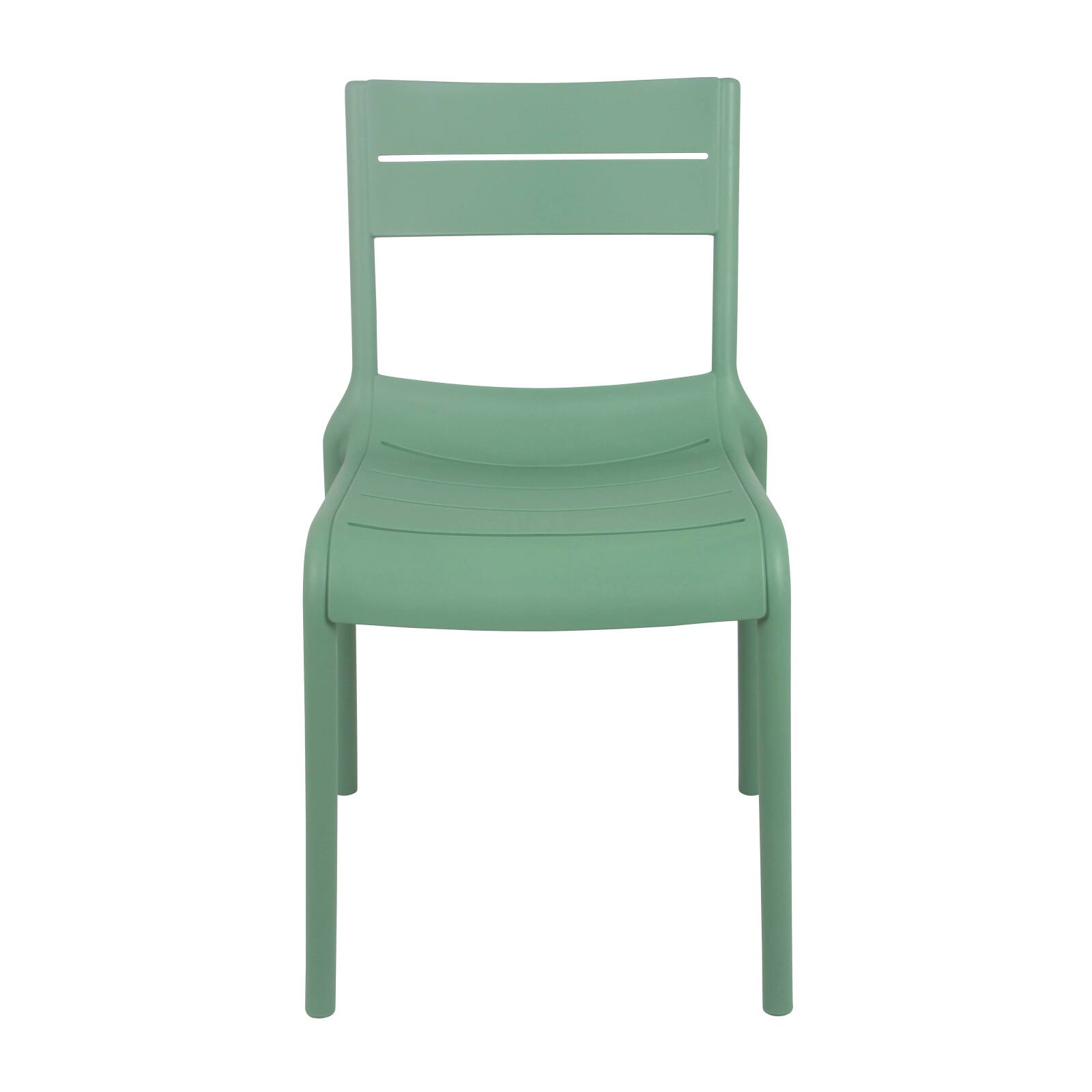 Lot de 4 chaises de terrasse en plastique