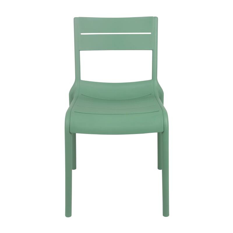 Lot de 4 chaises de terrasse en plastique (4/7)