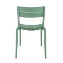 Lot de 4 chaises de terrasse en plastique