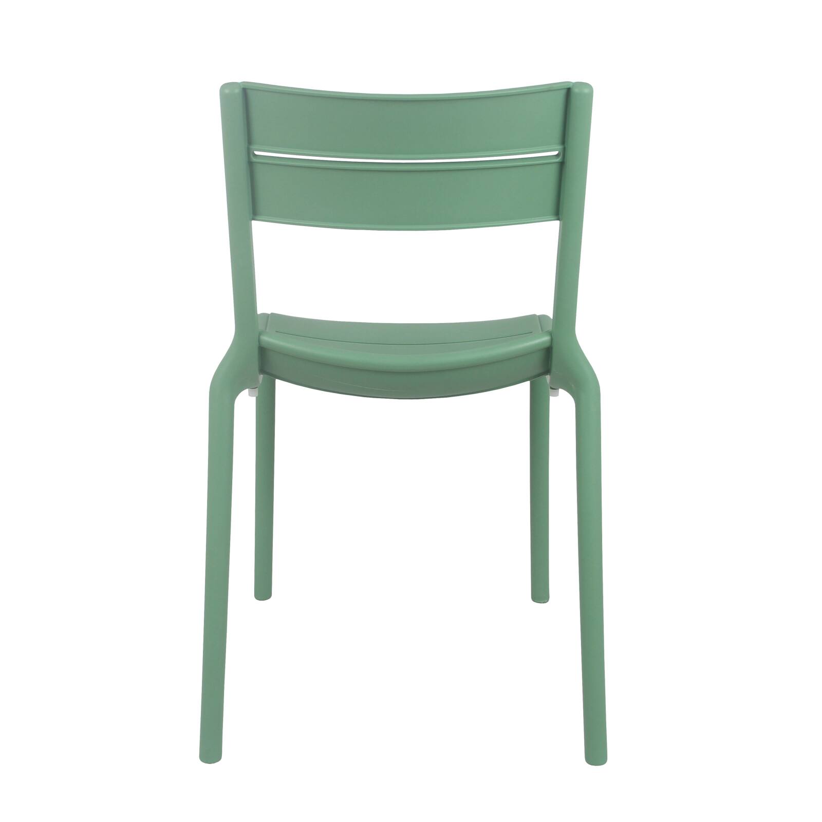 Lot de 4 chaises de terrasse en plastique