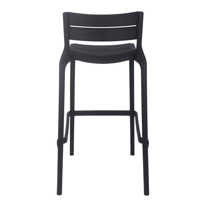 Lot de 4 chaises hautes de terrasse en plastique (4/6)