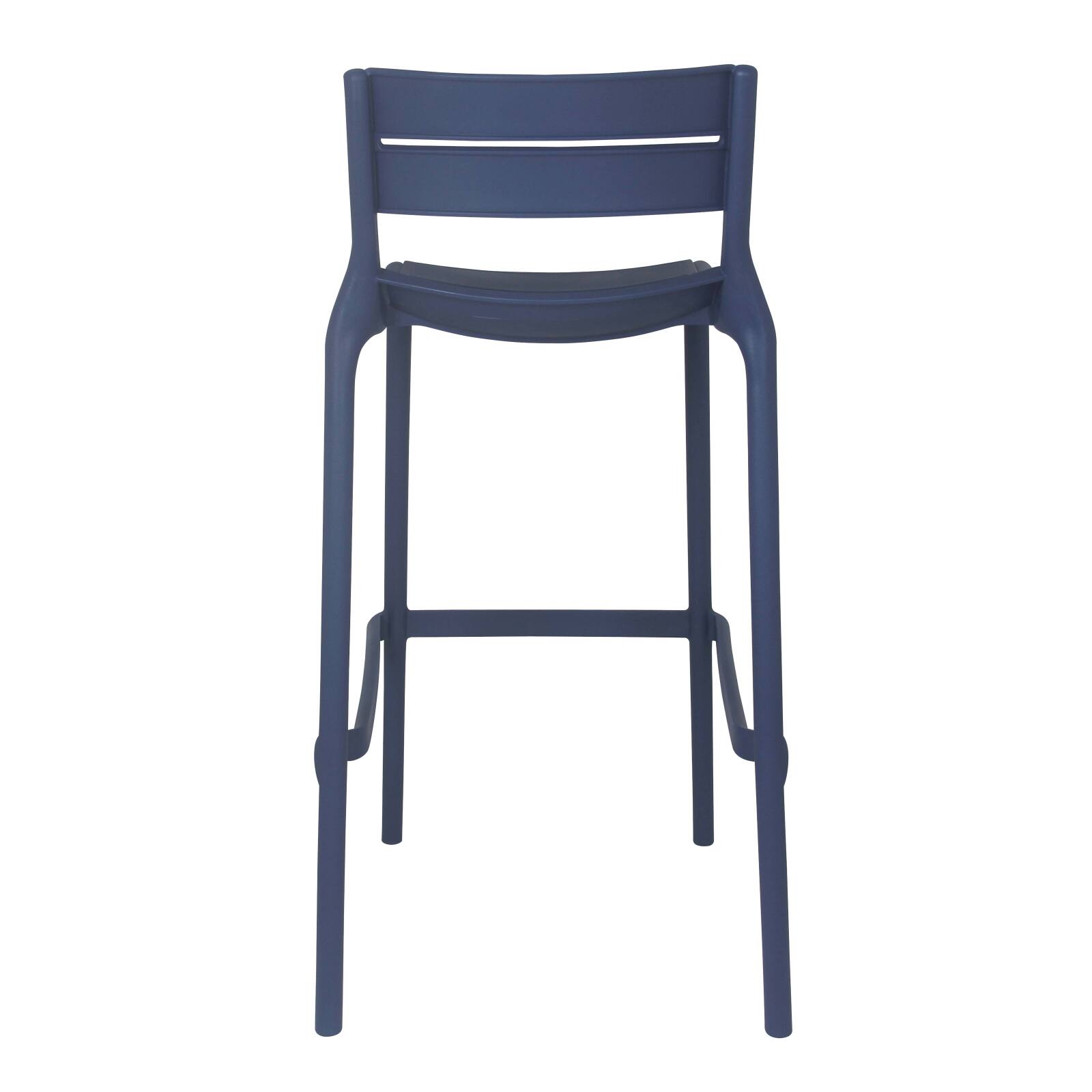 Lot de 4 chaises hautes de terrasse en plastique Lot de 4 chaises hautes de terrasse en plastique