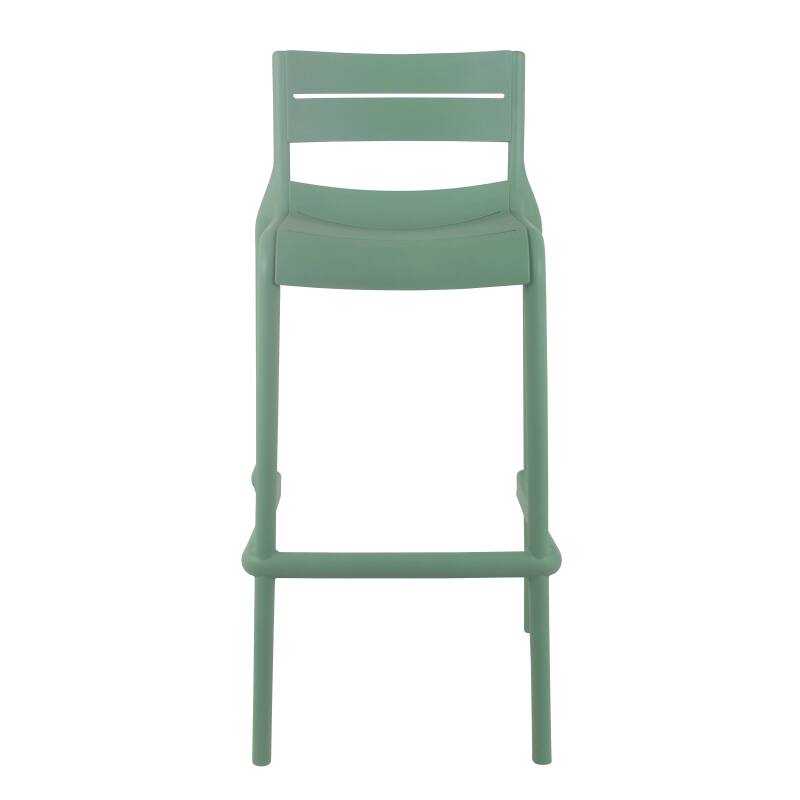 Lot de 4 chaises hautes de terrasse en plastique (2/6)