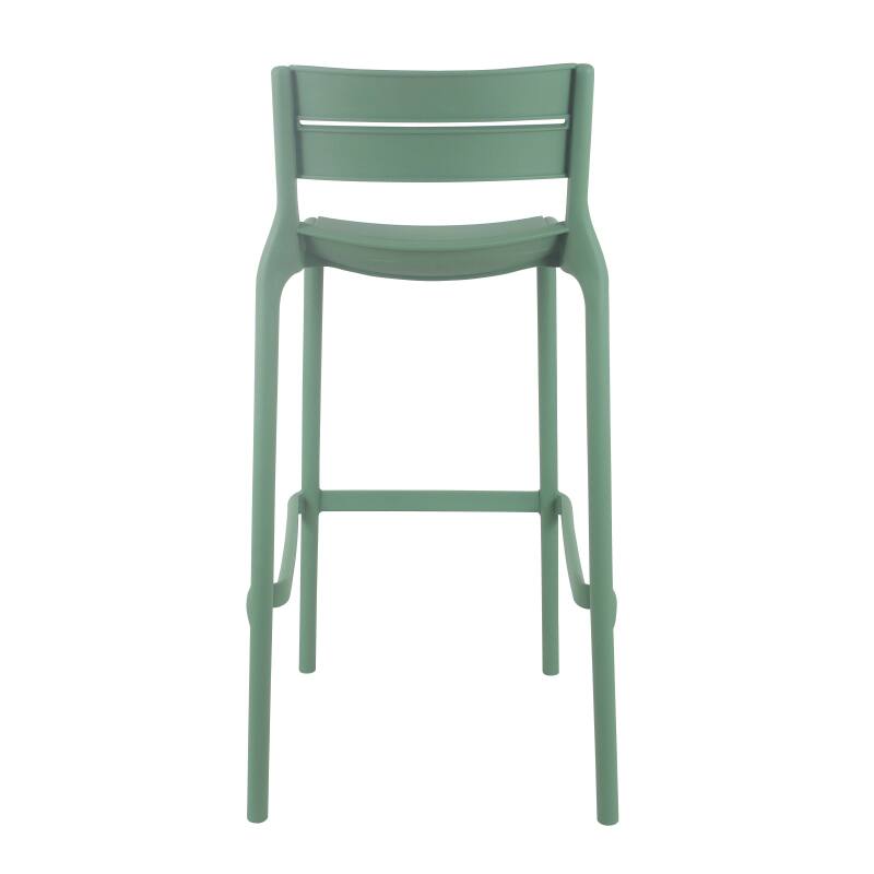 Lot de 4 chaises hautes de terrasse en plastique (3/6)