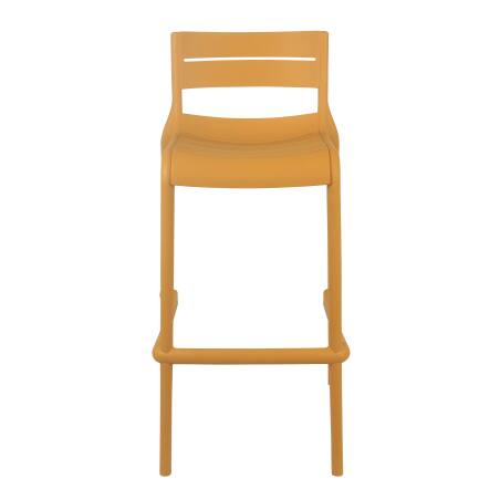 Lot de 4 chaises hautes de terrasse en plastique (2/6)