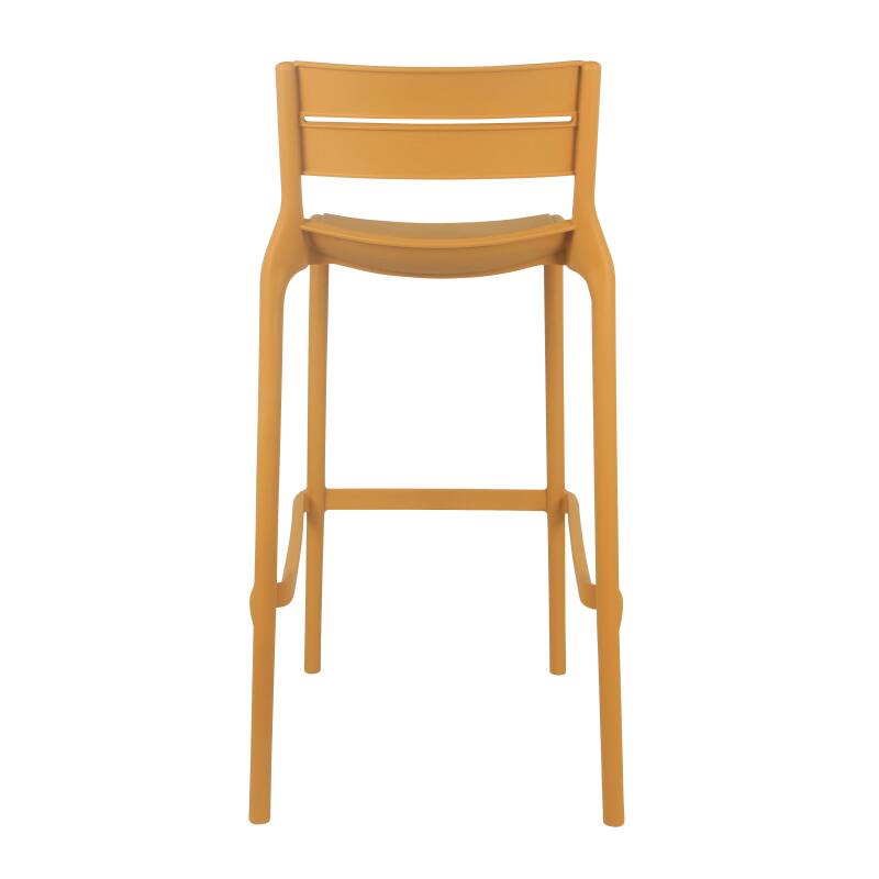 Lot de 4 chaises hautes de terrasse en plastique (5/6)