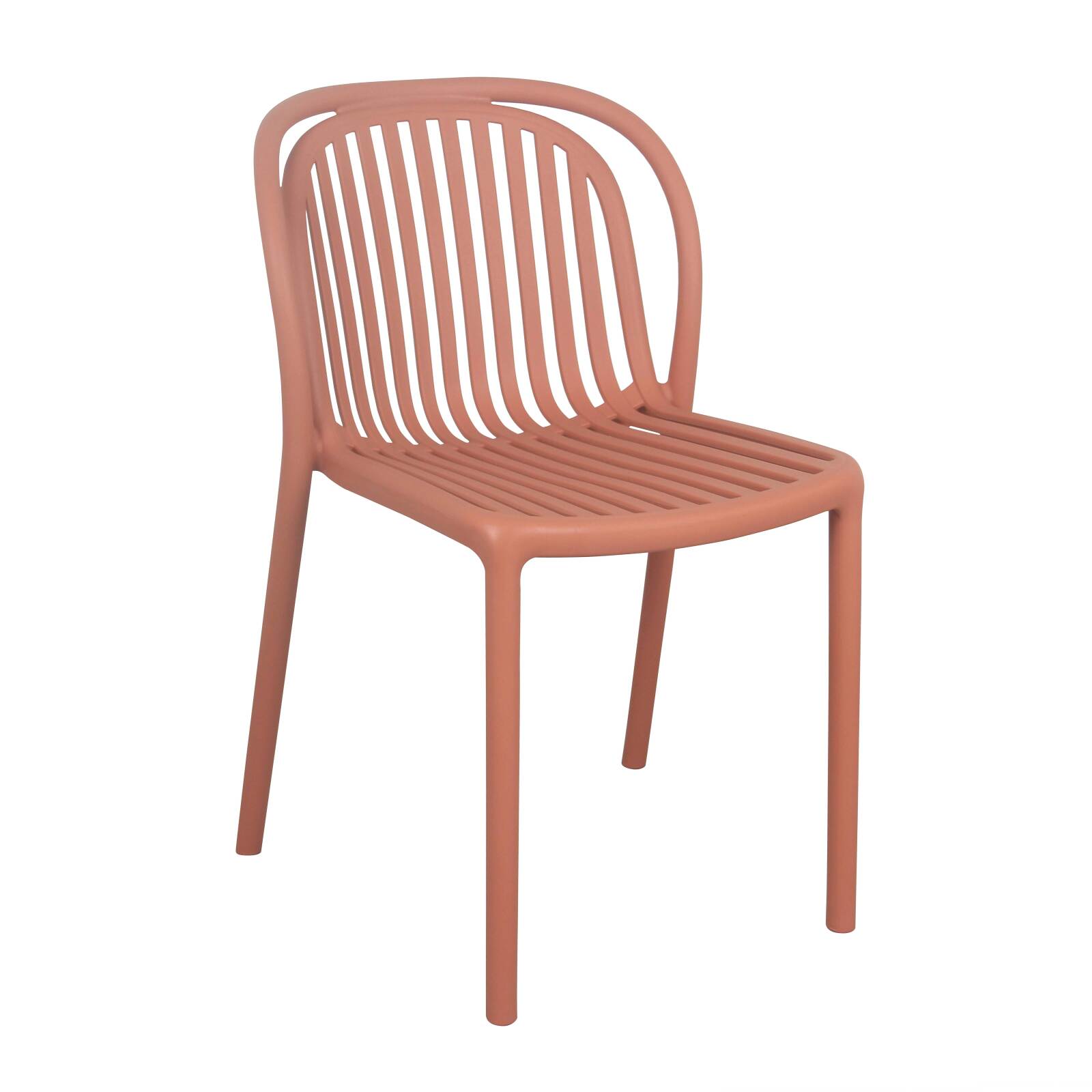 Lot de 4 chaises de terrasse en plastique