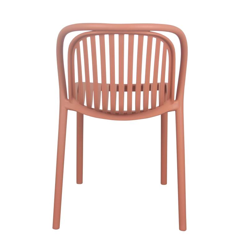 Lot de 4 chaises de terrasse en plastique (5/6)