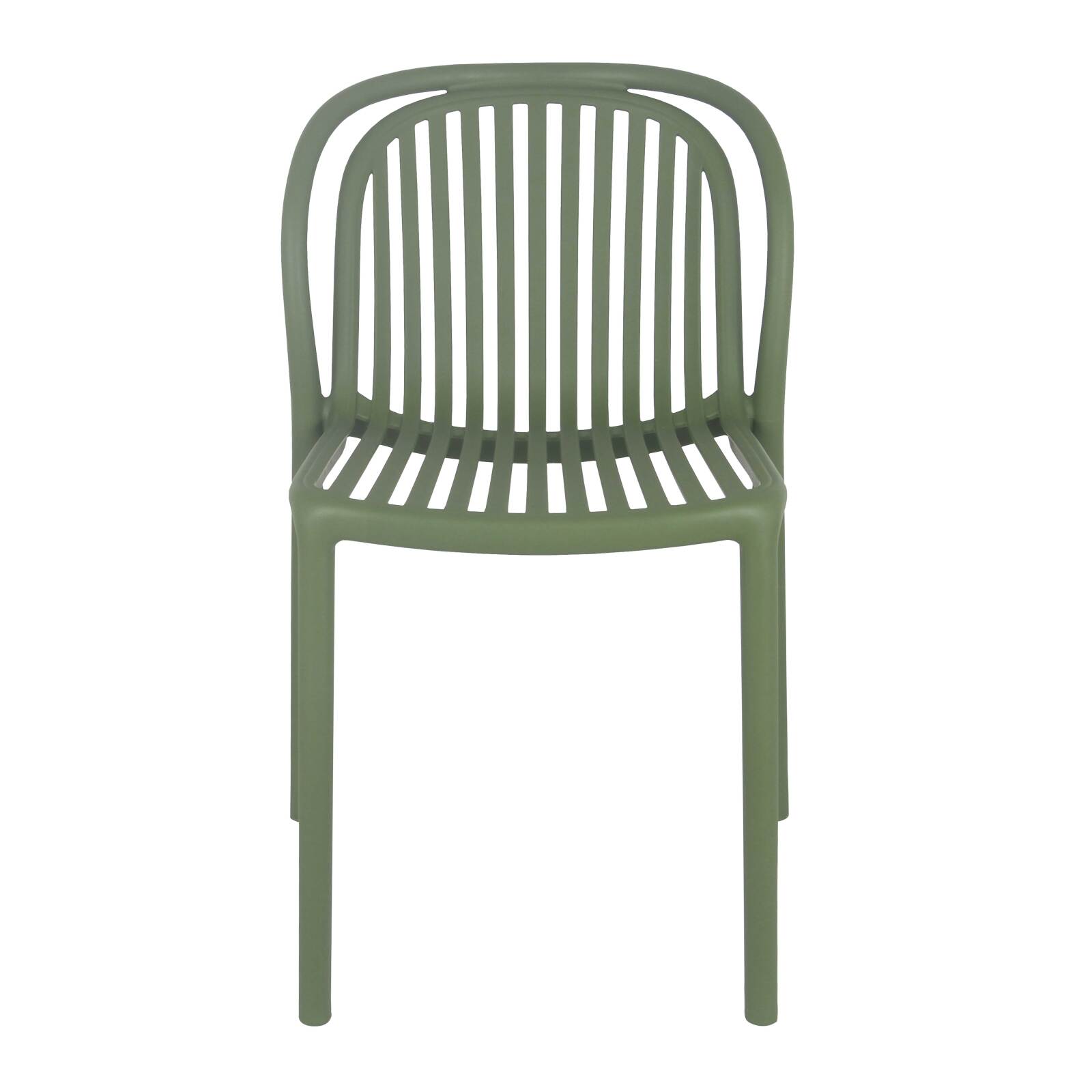 Lot de 4 chaises de terrasse en plastique