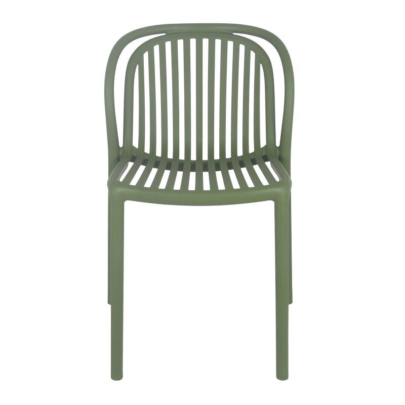Lot de 4 chaises de terrasse en plastique (2/5)